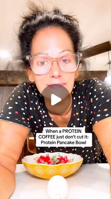 Tonya Spanglo on Instagram: "PROTEIN PANCAKE BOWL for the W this morning   @Devotion Nutrition Protein Use:TONYA   PANCAKE BOWL RECIPE: -1 scoop Protein Powder -1 egg -1/4 tsp Baking Powder  -Splash Vanilla  -2 heaping Tbs Blended CC -4 Tbs Water -Palmful Lily’s Choc Chips -COOK 2 minutes  #breakfast  #pancakebowl  #easyrecipe  #cooking  #fakecookingshow  #foodie  #foodblogger  #yum  #healthyrecipes  #foryou  #weightlossjourney  #vsg #wls  #weightlosstransformation  #gastricsleeve  #healthylifestyle" Ryse Protein Powder Recipe, Protein Pancake Bowl, Bake With Protein Powder, Tonya Spanglo Recipes, Devotion Protein Powder Recipes, Recipes With Protein Powder, Pancake Bowl, Devotion Protein, Protein Puddings