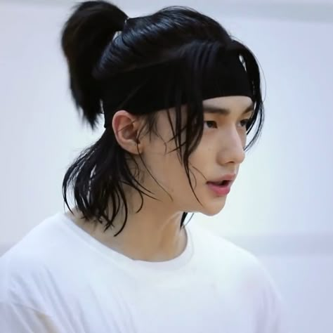 stray kids hyunjin icon lq skz Wolf Kat, Man Ponytail, Long Hair Ponytail, Kpop Hair, Men's Long Hairstyles, Boys Long Hairstyles, Hair Reference, Boys Haircuts, Asian Hair