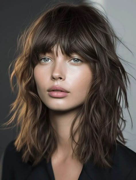 Rock And Roll Bob Haircut, The Shag Haircut, Shag Haircut Ideas, Modern Shag Haircut, Fresh Haircut, Shag Hairstyles, Haircuts Straight Hair, Shag Haircut, Trending Haircuts