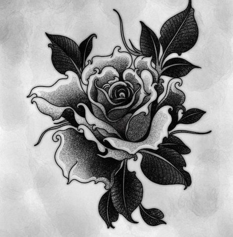 Dark Roses Tattoo, Tattoo Rose, Floral Tattoo Sleeve, Geniale Tattoos, Floral Tattoo Design, Dark Tattoo, Black Ink Tattoos, Flower Tattoo Designs, Trendy Tattoos