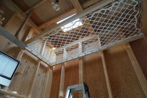 Diy Loft Net, Loft Net Hammock, Hammock Loft, Loft Hammock, Loft Net, Diy Loft, Spec House, Loft Area, Diy Hammock