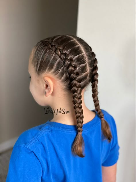 Netball Hairstyles, Competition Hairstyles, Paris Hairstyles, Cheer Hairstyles, French Braid Headband, Hair Dues, Hairstyle Braids, Cute Natural Hairstyles, Boxer Braids