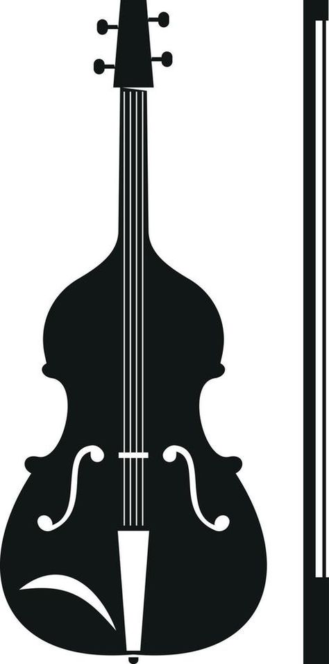 Vector Silhouette Of A Violin Vector Silhouette, Vector Graphics, Violin, Vector Free, Software, Clip Art, Quick Saves