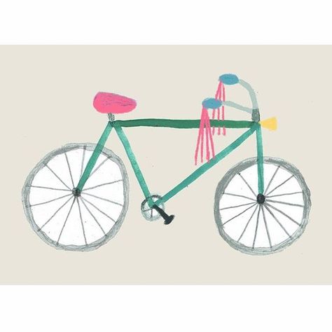 Bike Riding Illustration, Bike Illustration Simple, Bike Ride Illustration, Bike Doodle, Cute Bike Helmet, Daria Solak, Print Poster Design, Odd Squad, Bicycle Illustration