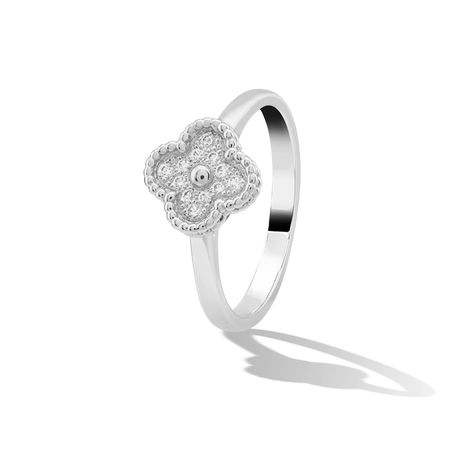 #VanCleefArpels Van Cleef Ring, Alhambra Ring, Van Cleef And Arpels Jewelry, Ring White Gold, Wishing Well, Van Cleef Arpels, Van Cleef, High Jewelry, Ring Bracelet