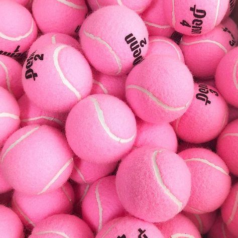 Tennis Widgets, Tennis Ball Aesthetic, Tennis Balls Aesthetic, Pink Sports Aesthetic, Pink Tennis Aesthetic, Pink Tennis Balls, Tennis Essentials, Tennis Girl Aesthetic, Athletic Aesthetic