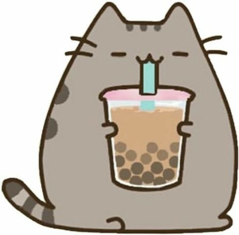 Boble Tea, Pusheen Stickers, Pusheen, A Cat, Popcorn, Tea, Birthday, Pins