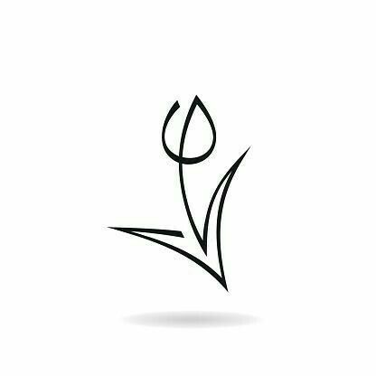 Tulip Tattoo, Abstract Graphics, Single Line Drawing, Art Scarves, Vector Art Illustration, Flower Doodles, Wire Art, Doodle Drawings, Tiny Tattoos