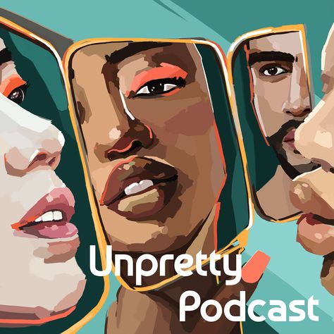 Unpretty Podcast cover | Digital drawing on Behance Podcast Covers Art, Podcast Cover Art Ideas, Podcast Photoshoot, Typography And Photography, Cover Podcast, Podcast Logos, Podcast Branding, Podcast Covers, Podcast Art