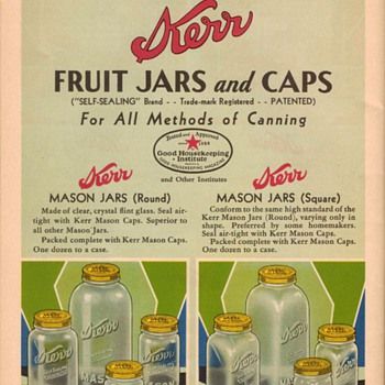 Kerr Mason Jars, Jar Magic, Kerr Jars, Fruit Jars, Vintage Mason Jars, Jar Ideas, Pint Jars, Canning Jar, Vintage Jars