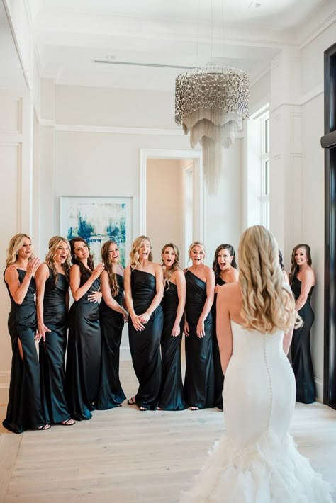 Satin Black Bridesmaids Dress, Black Silk Dress Wedding, Modern Wedding Bridesmaid Dresses, Black Silk Bridesmaid Dresses Long, Matte Black Bridesmaid Dresses, Black Silk Bridesmaid Dress Wedding, Black Silky Bridesmaids Dresses, Black Briadsmaid Dresses, Blake Bridesmaid Dresses