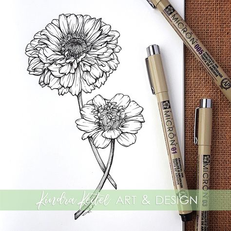 Zinnia Flowers Tattoo, Zinnia Tattoo, Queen Of Hearts Tattoo, Heart Costume, Queen Of Hearts Costume, Zinnia Flowers, Doodle Ideas, Flower Art Drawing, Flowers Tattoo