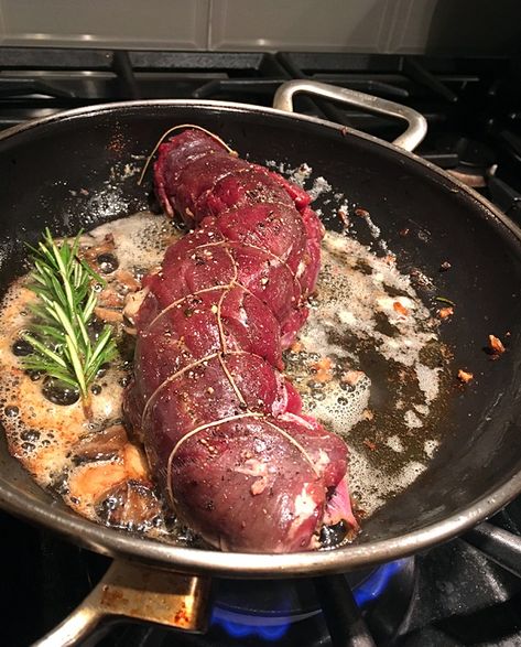 Stuffed Deer Tenderloin Recipes, Stuffed Venison Backstrap, Deer Tenderloin Recipes, Stuffed Venison, Venison Dishes, Venison Tenderloin Recipes, Venison Loin, Apple Dressing, Venison Backstrap Recipes