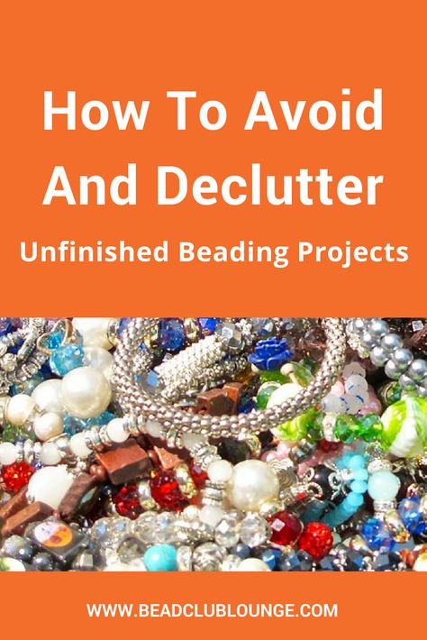 Have a pile of incomplete beaded jewelry lying around your home? Use these tips to avoid and declutter unfinished beading projects. #beading #jewelrymaking #beadwork #organization via @The Bead Club Lounge Beading Jewelry, Bracelets Diy, Diy Jewelry Findings, Beading Projects, Beaded Jewelry Patterns, Amber Jewelry, Sea Glass Jewelry, Precious Jewelry, Jewelry Patterns