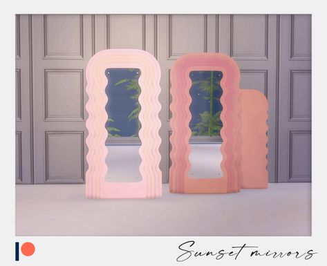 Roli Cannoli CC Findz Corner — winner-9:     Sunset mirrors🌺      I started... Sims 4 Cc Frames, Sims 4 Cc Artwork, Bedroom Adult, Sims 4 Cc Furniture Living Rooms, Los Sims 4 Mods, The Sims 4 Pc, Cc Furniture, Sims 4 Bedroom, Sims 4 Clutter