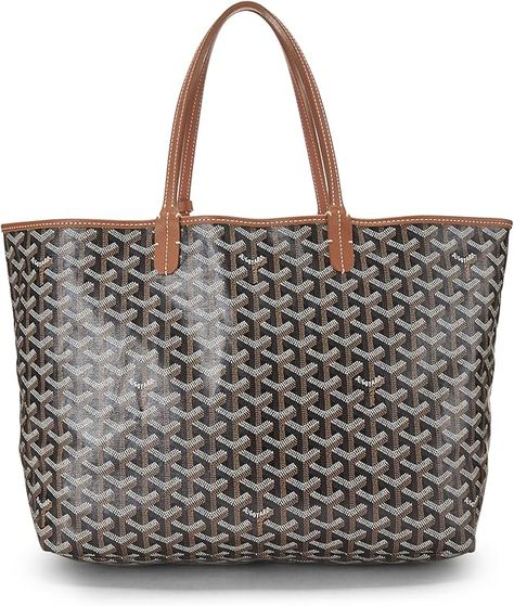 Amazon.com: Goyard, Pre-Loved Black Goyardine Canvas Saint-Louis PM, Brown : Luxury Stores Brown Goyard, Brown Luxury, Elegant Accessories, Luxury Store, Chic Woman, Saint Louis, Casual Streetwear, Luxury Women, Designer Wear