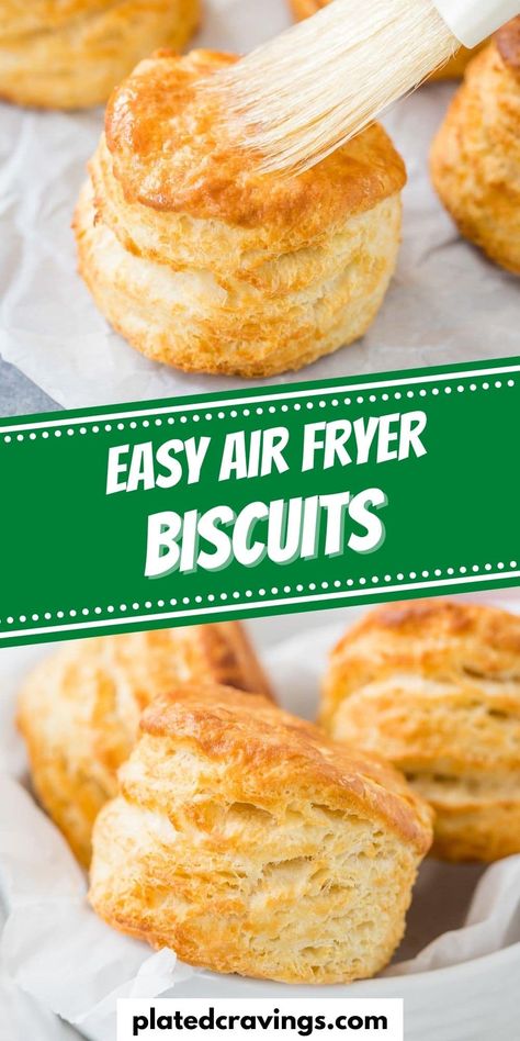 Air Fryer Biscuits, Frying Recipes, Baking Powder Biscuits, Air Fryer Recipes Dessert, New Air Fryer Recipes, Oat Meal, Air Fryer Recipes Snacks, Easy Biscuit Recipe, Apron Sewing