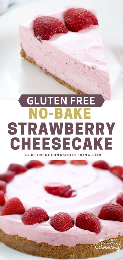 Easy Gluten Free Dessert, No Bake Strawberry Cheesecake, Gluten Free Cookie, Gluten Free Dessert, Biscuits Graham, Dessert Parfait, Easy Gluten Free Desserts, Gluten Free Cheesecake, Slow Cooker Desserts