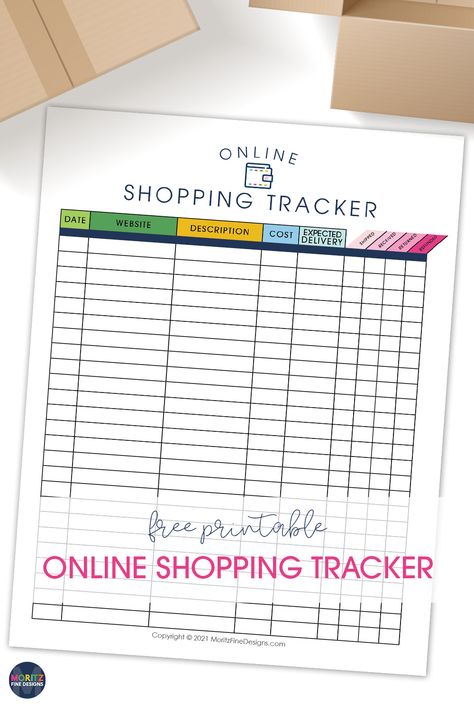 Do you struggle to keep track of all your online purchases? Don't know when or if they shipped? Can't remember if you got a refund for the item you shipped back? This online shopping tracker will help you manage, organize, and keep track of it all! Download it for free now! Online Shopping Tracker Printable Free, Online Order Tracker Printable Free, Purchase Tracker, Online Shopping Tracker, Christmas Planner Printables, Planner Freebies, Organizational Printables, Free Calendars, Planning List