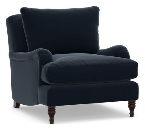 Reading Chairs, Black Leather Chair, Upholstered Armchair, Upholstered Sectional, Farmhouse Furniture, Upholstered Arm Chair, House Living Room, Free Interior Design, The Nest