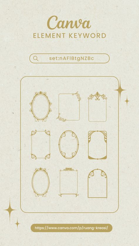 Border Aesthetic Vintage, Canva Elements Keyword Frames, Canvas Border Designs, Canva Circle Element, Canva Vintage Design, Aesthetic Canva Elements Keyword, Canva Borders Design, Canva Borders Keyword, Canva Frames Elements