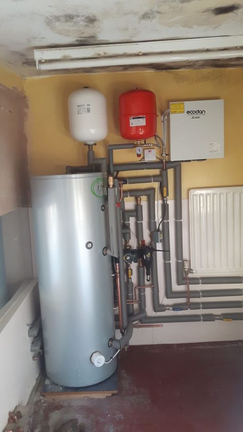 8.5kW Mitsubishi Ecodan Air Source Heat Pump Installation, Redruth