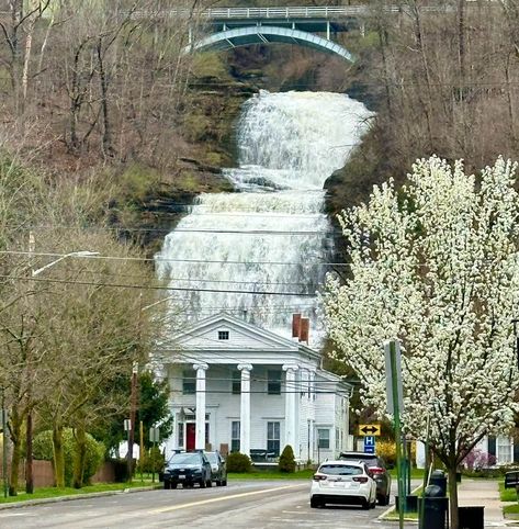 Montour Falls New York, Ausable Chasm New York, Montour Falls, Finger Lakes Ny, Waterfall House, New York State Parks, Golf Room, Vacation 2024, Road Trip Places