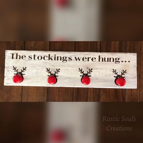 Christmas Stocking Holder #ChristmasTime #ChristmasDecor #AndTheStockingsWereHung #FavoriteTimeOfTheYear #Christmas #ChristmasStockings #OhChristmasTree #ChristmasObsessed #CraftyMama #FindUsOnFacebook�👍🏽 #FindUsOnEtsy #iAmForSale #RusticSoulsCreations #VinylsByLena Reindeer Stocking Holder, Reindeer Stocking, Stocking Holder, Christmas Stocking Holders, Crafty Mama, Home Workshop, Stocking Holders, Be Natural, Florida Home