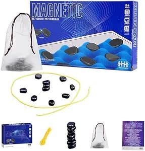 Fun Magnetic Chess is a game that allows you to exercise your thinking and logic skills in a fun and challenging way. You can challenge yourself or others and have fun with family and friends. This is a great way to bring them closer together and spend some quality time together. Adult Board Games, Gift Closet, Stone Game, Rock Games, Magnetic Games, Kid Games, Two Player Games, Angel Babies, Family Board Games