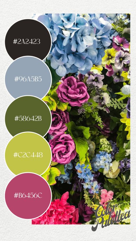 25 Color Palette Inspired by the Pantone Spring 2023 Color Trends - Color Palette Pantone Spring 2023, Spring 2023 Color Trends, 2023 Color Trends, Florist Branding, March Colors, Colours That Go Together, 2023 Color, Spring Color Palette, Stunning Hairstyles