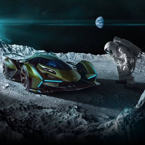 Lamborghini. Astronaut. Moon The spectacular Lamborghini Lambo V12 Vision Gran Turismo is here! We unveiled it at the ongoing World Finals of the 2019 FIA Certified Gran Turismo Championships with @thegranturismo.  #spacex #lambo #space #nasa Lamborghini V12, Aventador Lamborghini, Wallpaper Luxury, Super Sport Cars, Lamborghini Cars, Gt Cars, Cars Vintage, Ferrari Car, Lamborghini Gallardo