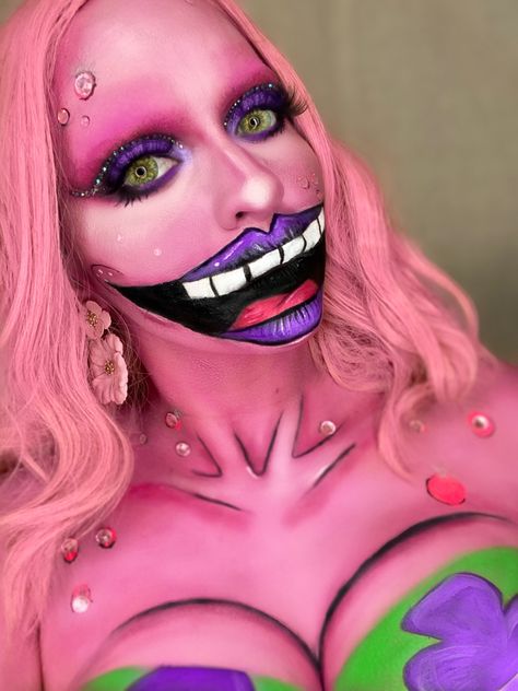 Patrick star Cartoon Makeup Patrick Star Makeup, Patrick Makeup, Patrick Star Costume, Star Cartoon, Cartoon Makeup, Spongebob And Patrick, Star Costume, Spongebob Patrick, Star Makeup