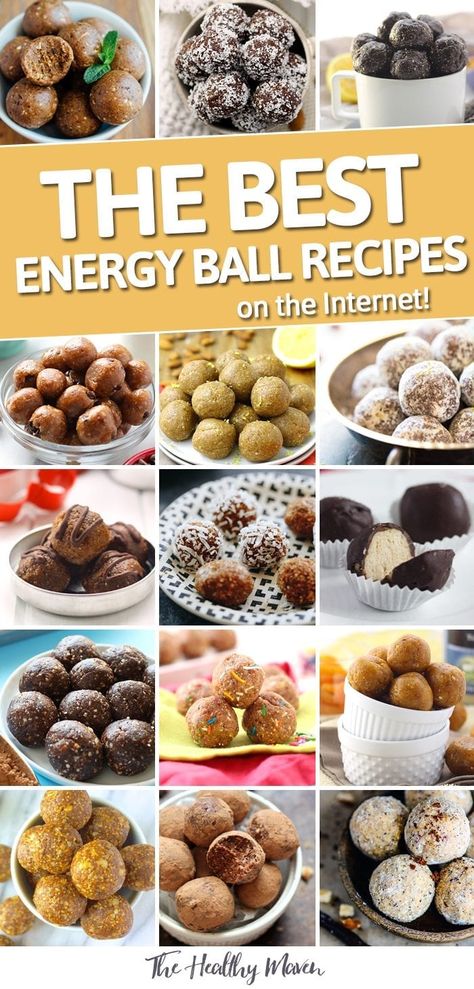 Powerballs Recipe, Protein Energy Bites, Energy Balls Healthy, Ball Recipes, Energy Bites Recipes, Energy Ball Recipe, Protein Bites, Protein Balls, Energy Snacks