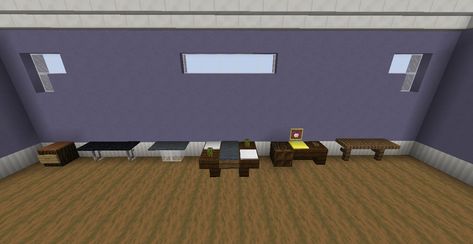 Minecraft Small Dining Table, Modern Minecraft Kitchen, Minecraft Kitchen Ideas Modern, Minecraft Kitchen Design, Minecraft Table, Furniture Minecraft, Table Minecraft, Minecraft Kitchens, Romantic Table Decor