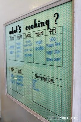 Meal Plan Board, Family Meal Planner, Plan Board, Planning Board, Apartment Life, Family Organizer, Command Center, Cleaning Organizing, White Board