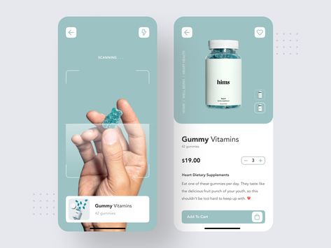 Medicine Scan App by Muhammad Fatih Takey for Maayo Studio on Dribbble App Design Process, Application Ui Design, Creative Agency Website, Startup Design, Scan App, Ui Design Mobile, Ui Ux 디자인, Scanner App, Mobile App Design Inspiration