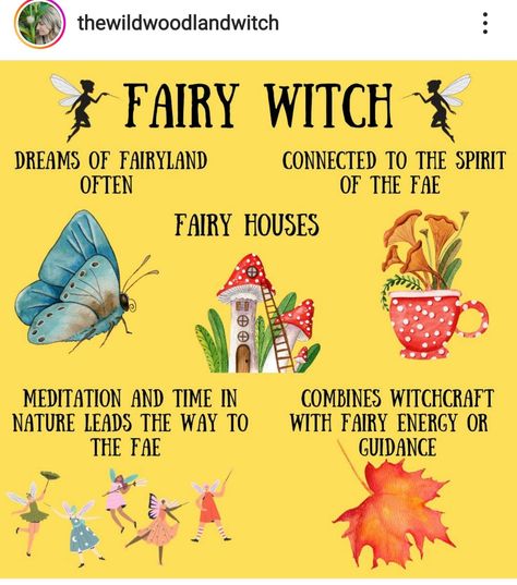 Fae Witchcraft, Fairy Offerings, Faery Witchcraft, Fairy Witchcraft, Fairy Witch Cottagecore, Fairy Spells, Witch Types, Witchcraft Spells For Beginners, Fairy Witch