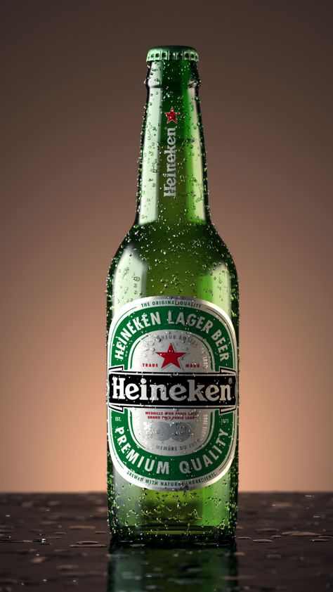 Heineken Bottle, Juan Landeta on ArtStation at https://www.artstation.com/artwork/d9Row Heineken Art, Heineken Beer Bottle, Grant Whisky, Smirnoff Bottle, Heineken Bottle, Stag Beer, Alcohol Pictures, Beer Painting, Product Advertisement