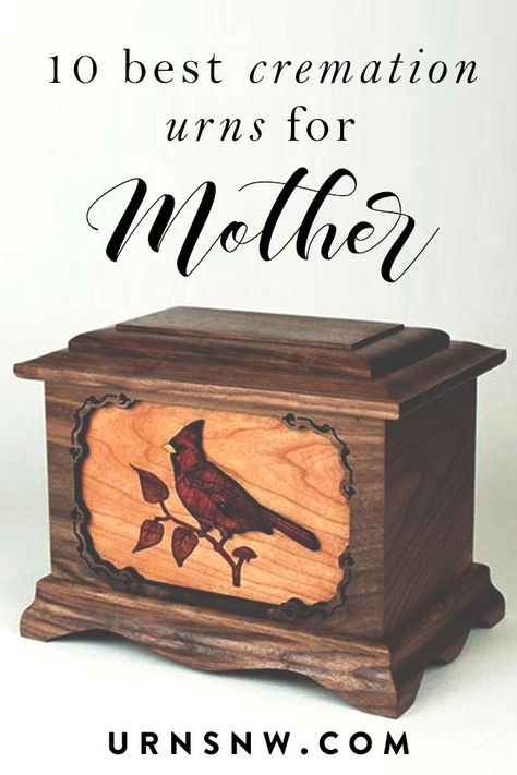 10 stunning and beautiful urns for ashes, perfect for mom's memorial. We've been selling cremation urns for over 20 years, and these are the ten best and most treasured cremation urns for mother. #urns #ashesurn #cremationurns #memorials #memorialurns #cardinals #inlovingmemory Cremation Boxes, Wooden Box Diy, Companion Urns, Cremated Remains, Wood Urn, Urns For Ashes, Diy Planter Box, Wooden Urn, Ceramic Urn