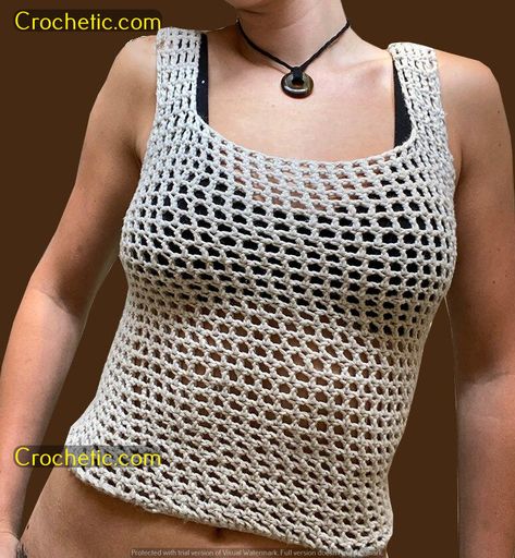 "Effortlessly Elegant: Modern Crochet Fashion"Clean and Modern: Sleek Crochet Designs" Modest Crochet Top, Crochet Tube Top, Drawn Patterns, Crochet Tank Tops, Crochet Pants, Crochet Tank Top, Crochet Tank, Fun Crochet Projects, Knit Tank