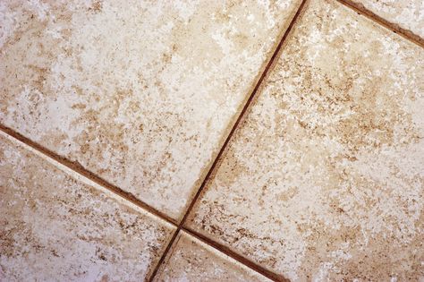 How to Cover Ugly Floor Tiles | Hunker Tile Floor Cleaning, Cleaning Porcelain Tile, Tub Surround Ideas, Painting Ceramic Tile, House Facelift, Sealing Grout, Gel Stains, Floors Ideas, Cleaning Naturally