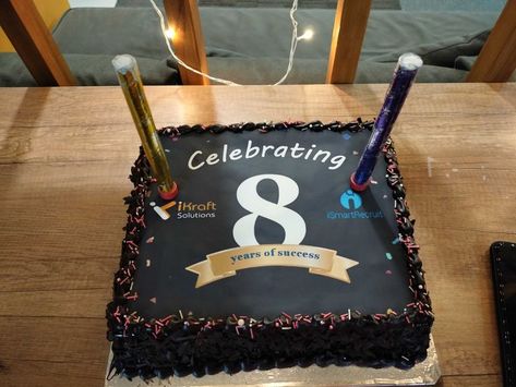 Our iSmartRecruit has completed 8 years successfully. Thank you everyone for being part of our company’s success over the years. #workanniversary #anniversary #years #work #congratulations #thankyou #celebrate #grateful #workcelebration #yearanniversary #business #hardwork #dedication #happy #companyanniversary #happyanniversary Anniversary Years, Anniversary Cake Designs, Company Anniversary, Mini Cakes Birthday, Work Anniversary, Engagement Cakes, Cake Business, Anniversary Decorations, Anniversary Cake