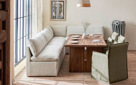 Customizable Banquettes – Sixpenny Corner Banquette, Banquette Seating In Kitchen, Dining Banquette, Dream Sofas, Hardwood Plywood, Banquette Seating, Dining Nook, Sofa Shop, Taste Of Home