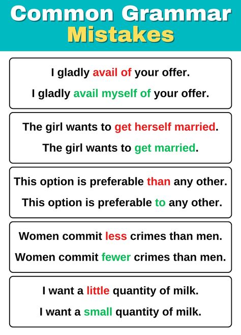 Common Grammar Mistakes #knowledge #study #education #learn #englishgrammar #learnenglish English Mistakes, Common Grammar Mistakes, English Grammar Notes, Grammar Mistakes, Book Writing Inspiration, English Grammar, English Lessons, Cider Vinegar, English Vocabulary