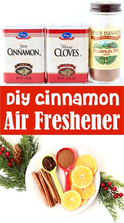 DIY Air Freshener Stovetop Fall and Christmas Room Scent!  These natural ingredients make the perfect homemade air freshener!  Your home will smell AMAZING!!  Go grab the recipe and give it a try this week! Febreze Recipe, Air Freshener Recipes, Homeschool Christmas, Homemade Potpourri, Pie Spice Recipe, Simmer Pot Recipes, Diy Cinnamon, New Year's Desserts, Fall And Christmas