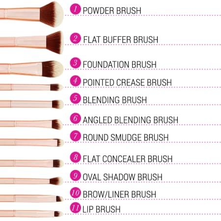 Rose Makeup Brushes, Rose Gold Makeup Brushes, Make Up Kits, Makeup Brushes Guide, Rose Makeup, Silicone Makeup, Makeup Brush Cleaner, Makeup Guide, Makeup For Teens