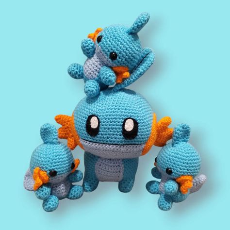 Lil' kippers . . . . . #crochet #amigurumi #plushies #cute #pokemoncrochet #pokemon #pokémon #pokemonamigurumi #mudkip Amigurumi Plushies, Plushies Cute, Crochet Pokemon, Crochet Amigurumi, Crochet Projects, Pokemon, Amigurumi, Crochet, Quick Saves