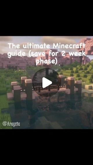 CreeperKingX on Instagram: "I will post Build Ideas and more next video and make sure to check my other videos for the rest of the 2 week phase guide Thanks for the support ❤️#minecraft #guide #jeji" Minecraft 2 Week Phase, Minecraft Guides, Thanks For The Support, Next Video, Make Sure, Minecraft, On Instagram, Instagram