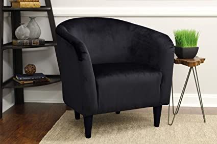 Black Accent Chair, Bucket Chairs, Living Room Den, Feature Chair, Rooms Ideas, Elegant Chair, Single Sofa Chair, Upholstered Accent Chairs, Black Chair