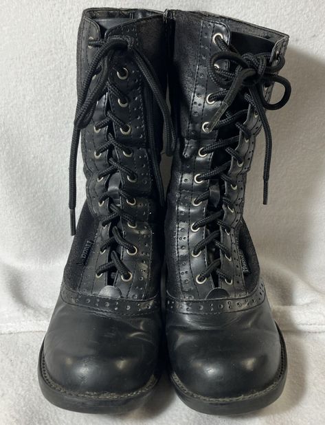 Check out Mudd Boots Women 6.5M Black Combat 90s Y2K Vintage 3" High Heel Lace Up Side Zip, the latest item I added on eBay! #eBay #eBaySeller Mudd Boots, Vintage Combat Boots, Boots Women, Ebay Seller, Boot Shoes Women, Y2k Vintage, Side Zip, High Heel, Combat Boots